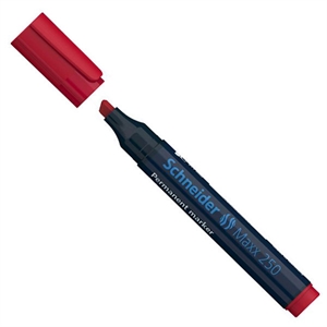 Schneider Maxx 250 permanent marker / rood / schuine punt / 2-7 mm