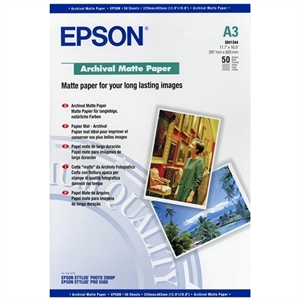 Epson S041344 archival fotopapier / mat / A3 / 189 gr. / 50 vel