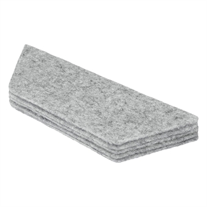 Nobo magnetische whiteboardwisser navulling / wit / 10 stuks