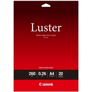 Canon LU-101 luster fotopapier / glanzend / A4 / 260 gr. / 20 vel