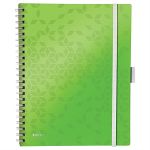 Leitz 46440054 WOW be mobile book / A4 / polypropyleen / gelinieerd / groen / 80 vel