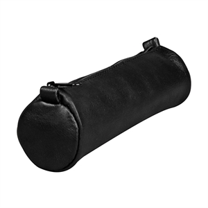 Clairefontaine Age etui / leder / rond / zwart / klein