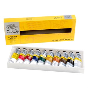 Winsor & Newton Galeria acrylverf tubes / 60 ml / 10 stuks