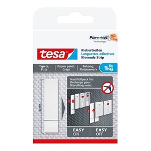 Tesa 77771-00000-00 navulverpakking kleefstrips / gevoelige oppervlakken / kleefstrips / wit / niet-permanent / 6 stuks