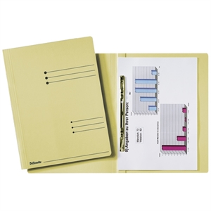 Esselte map met schuifdeklijst / geel / A4 / 50 stuks