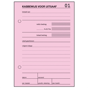 Sigel Expres kasboek voor uitgaaf / A6 / 100 vel