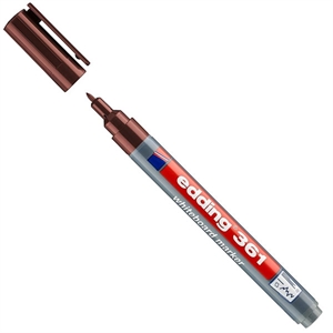Edding 361 whiteboard marker / bruin / ronde punt / 1 mm