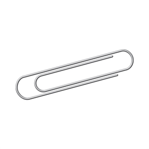 Kangaro paperclips / verzinkt / rond / 100 stuks