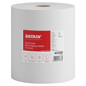 Katrin Centerfeed M handdoekrol / 1-laags / wit / 6 rollen