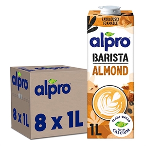 Alpro Barista Almond plantaardige opschuimmelk / 1 liter / 8 stuks