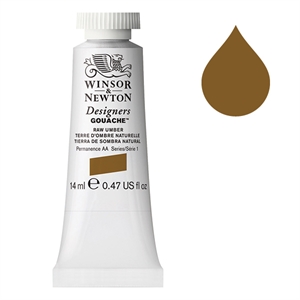Winsor & Newton 0605554 Designers gouache 554 / raw umber / 14 ml