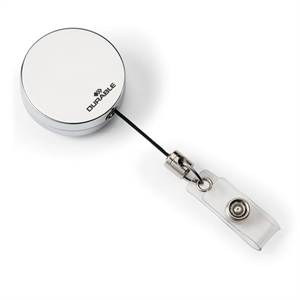 Durable 822523 afrolmechanisme met drukknop / metaal / zilver / 80 cm / 10 stuks