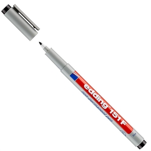 Edding 151F OHP marker / zwart / ronde punt / 0,6 mm