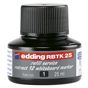 Edding RBTK 25 navulling / zwart / 25 ml