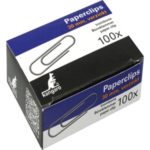Kangaro paperclips / standaard / 30mm / 100 stuks