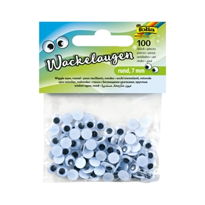 Folia 750007 wiebelogen / zwart-wit / rond / 100 stuks