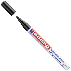 Edding 751 paint marker / zwart / ronde punt / 1-2 mm
