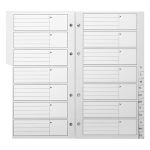 Kangaro K-6201 telefoonregister / navulling / wit