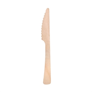 Depa wegwerp mes / hout / 16.5 cm / 200 stuks
