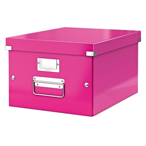 Leitz 6044 WOW opbergdoos / roze metallic / medium