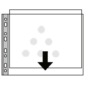 Esselte showtas / transparant / A3 liggend / 11-gaats / 90 micron / 50 stuks