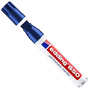 Edding 850 permanent marker / blauw / beitelvormige punt / 5-15 mm