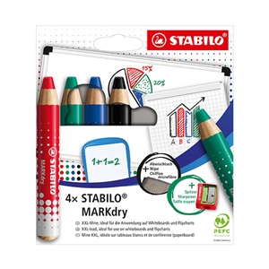 Stabilo Markdry droge tekstmarker set / 6-delig