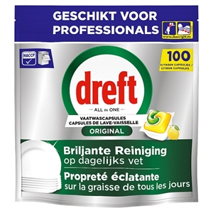 Dreft Professional All-in-One vaatwastabletten / Lemon / 100 stuks