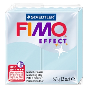 Fimo 8020-306 klei effect / boetseerklei / blue ice quartz / 57 gram