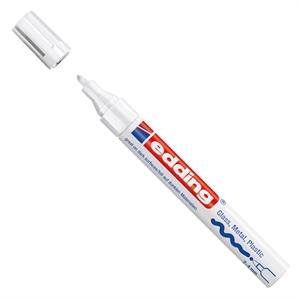 Edding 750 glanslakmarker / wit / ronde punt / 2 - 4 mm