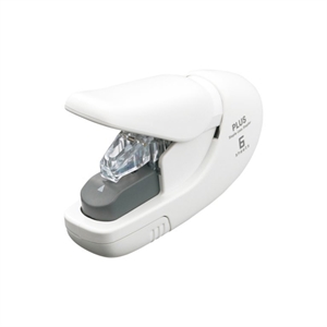 Plus 493035 nietloze nietmachine / metaal / wit / tot 5 vel