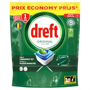Dreft All-in-One Vaatwastabletten / Original / 71 tabs