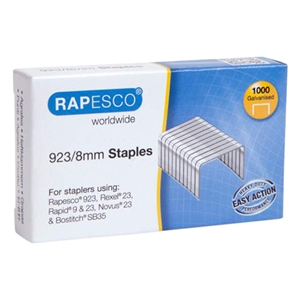 Rapesco 23/8 nietjes / gegalvaniseerd / 1000 stuks