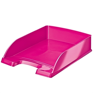 Leitz 5526 WOW brievenbak / middel hoog / roze metallic / 5 stuks