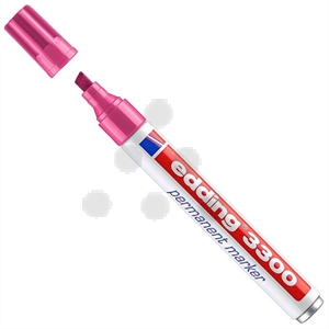 Edding 3300 permanent marker / roze / beitelvormige punt / 1-5 mm