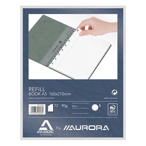 Aurora 3811.608 Adoc vulling voor schrift / A5 / gelinieerd / 72 vel