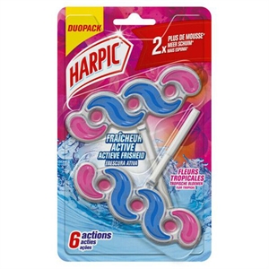 Harpic Toiletblok / Tropische Bloemen / 35 gram / 2 stuks
