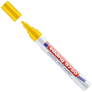 Edding 8750 industriële paint marker / geel / ronde punt / 2-4 mm