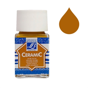 Lefranc Bourgeois Ceramic glas & porseleinverf 302 / yellow ochre / 50 ml