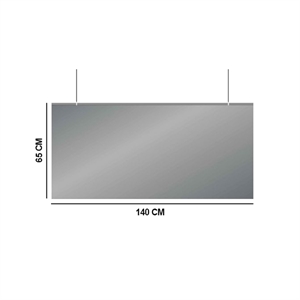 Jalema 7999811 afscheidingsscherm hangend / transparant / flexibel