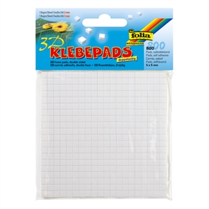 Folia 3D-kleefpads / niet-permanent / voor papier en karton / 800 stuks