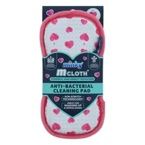 Minky Hearts schoonmaakpad / M-Cloth / Anti-bacterieel