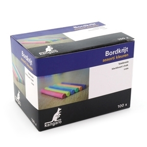 Kangaro bordkrijt / gekleurd / 100 stuks
