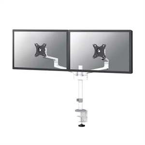 Neomounts Next Lite ruimtebesparende monitorarm / 2 monitoren / 17-27 inch / wit / tot 8 kg