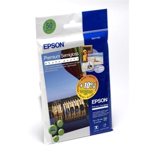 Epson S041765 premium fotopapier / semi glanzend / 10 x 15 cm / 251 gr. / 50 vel