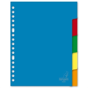 Kangaro A505M A5 tabbladen / kunststof / 5 tabs / 17-gaats