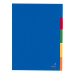 Kangaro plastic tabbladen / plastic / gekleurd / 5 tabs