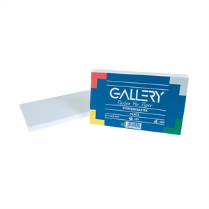 Gallery 19100 systeemkaart / blanco / wit / 125 x 75 mm / 100 stuks