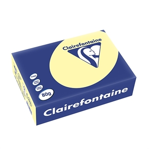 Clairefontaine papier / geel / A5 / 80 gr. / 500 vel