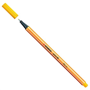 Stabilo fineliner point 88 / geel / 0,4mm